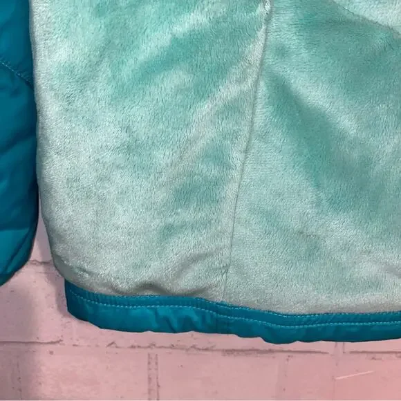 THE NORTH FACE $120 Reversible Perseus Jacket Girls 14-16 Blue / Green EUC - Picture 7 of 15